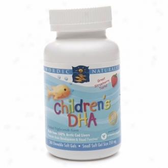 Nordic Naturals Children's Dha, 250mg, Chewable Soft Gels, Strawberry