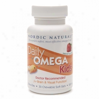 Nordic Naturals Daily Omegga Kids, 500mg, Chewable Soft Gels, Fruit