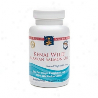 Nordic Naturals Kenai Wild Alaskan Salmon Oil, 1000mg, Soft Gels