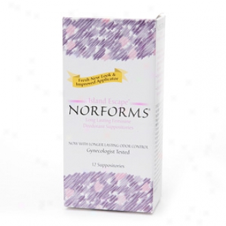 Norforms Femknine Deodorant Suppositories, Island Escape
