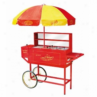 Nostalgia Electriics Hdc-701 Vintage Collection Carnival Hot Dog Cart & Umbrella