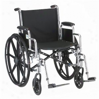 Nlva Wheelchair Detachable D/a & S/a Foootrests, 18 Inch