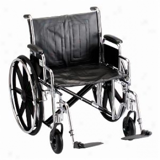 Nova Wheelchair Detachable D/a & S/a Footrests., 22 Inch