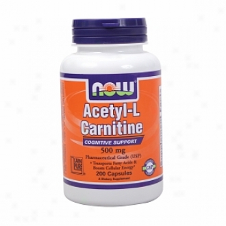 Now Foods Acetyl-l Carnitine, 500mg, Vegetarian Capsules