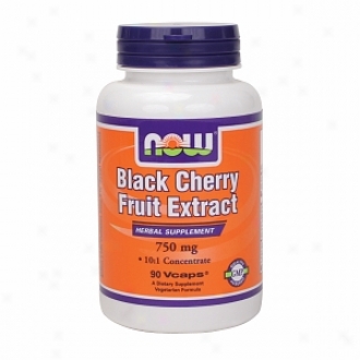Now Foods Black Cherry Fruit Extrac5, 750mg, Vegetairan Capsules