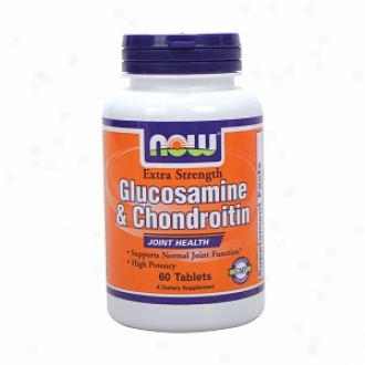 Now Foods Glucosamine & Chondroitin Sulfate Extra Strength, Tablets