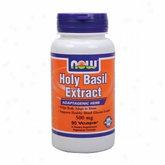 Now Foods Holy Basil Extract, 500mg, Vegetarian Capsules