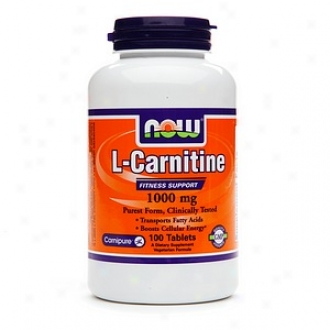 Now Foods L-carnitine 1000mg Extra Strength Tartrate, Tablets