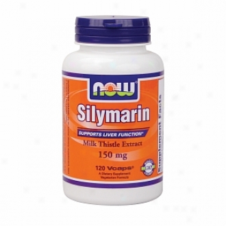 Now Foodds Silymarin Milk Thistle Extract, 150mg, Vegetarian Capsules