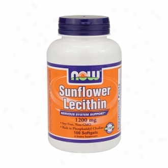 Now Foods Sunflower Lecithin Soy-free Non-gmo, 1200mg, Softgels