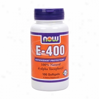 Now Foods Vitamin E D-alpha Tocopheryl Acerate, 400 Iu, Softgels