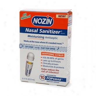 Nozin Nasal Sanitizer Advanced Popswab Pre-filled Ampules