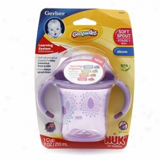 Nuk Gerber Graduates Learning System Sofr Spirit 7oz Cup With Handles