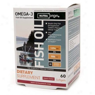 Nutraorigin Omega-3 Double Potency Fish Oil, Enteric Softgels