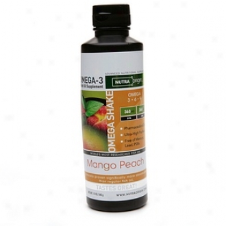 Nutraorigin Omega Shake, Omega-3 Fish Oil Supplement, Mango Peach