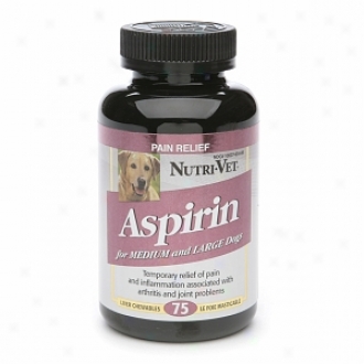 Nutri-vet K-9 Aspirin For Medium/ Larger Dogs, Chewable, Liver