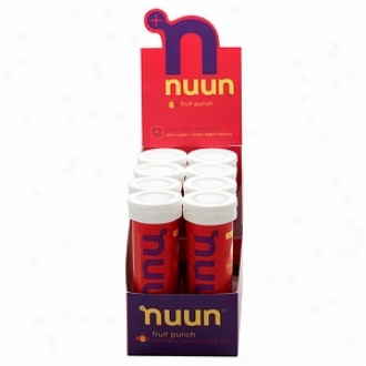 Nuun Electrolyte Enhanced Drink Tabs, Tubes, Fruit Punch
