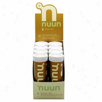 Nuun Electrolyte Enhanced Drink Tabs, Tubes, Lemon Tea