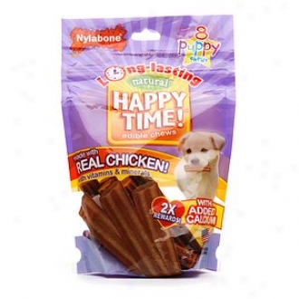 Nylabone Happy Present life! Natural Edible Puppy Chews, Puppy/small