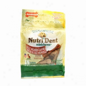 Nylabone Nutri Dent Minichews For Mini Dogs, Filet Mignon