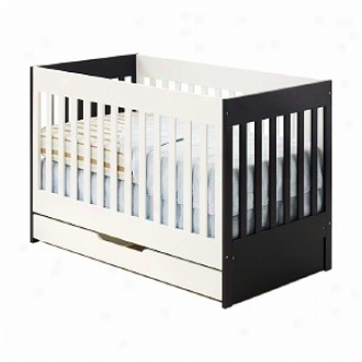 Oggi Kosa Convertible Crib, Dark Chocolate And Vanilla