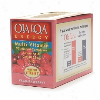 Ola Loa Energy Multi Vitamin Drink Be ~ed, Cran-raspberry