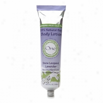One Baby Endangered Species Collectuon:  Body Lotion, Snow Leopard Lavender