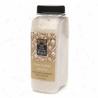 One With Nature Dead Sea Mineral Bath Salts, Shea Butter Vanilla