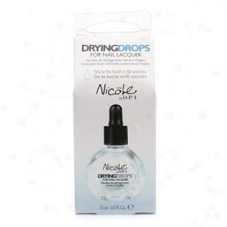 Opi Nicole By Opi Drying Drops For Nail Lacquer, Drying Drops