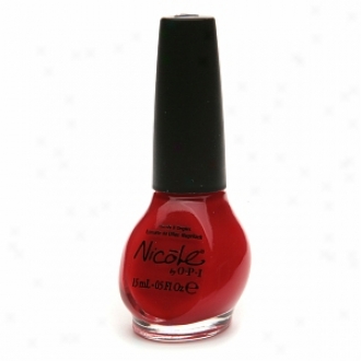 Opi Nicole By Opi Kardashian Kolor Nail Lacquer, Kourt Is Red-y For A Pedi