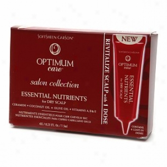 Optimym Care Salon Collection Essential Nutrients For Dry Scalp, 4 Vials In A Box