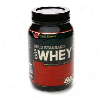 Optimum Nutrition Gold Standard Natural 100% Whey, Luscious Strawberry