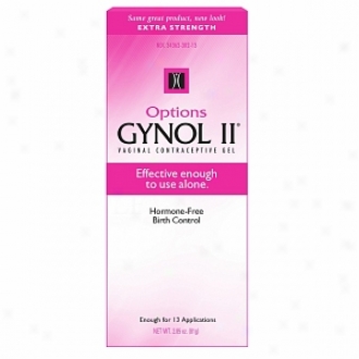 Options Gynol Ii Extra Strength Vaginal Contraceptive Jelly