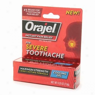 Orajel Instant Pain Relief  For Severe Toothache, Cooling Gel