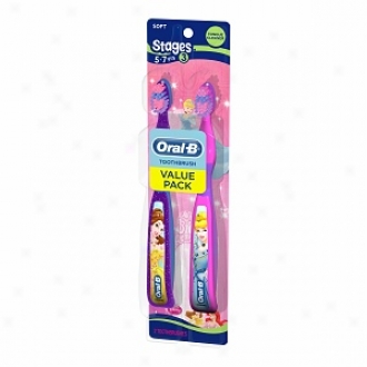 Oral-b Stages Disney Princess Toothbrush, Stage 3, Value Pack