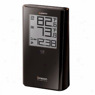 Oregon Scientific Ew92 Elements Wireless Indoor/outdoor Thermometer With Atomic Clock