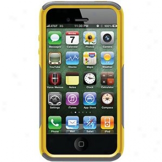 Otterbox Iphone 4s Commuter Series Case, Gunmetal G5ey And Sun Yellow