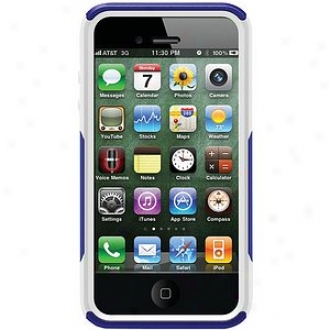 Otterbox Iphone 4s Commuter Series Case, Zircon Blue And White