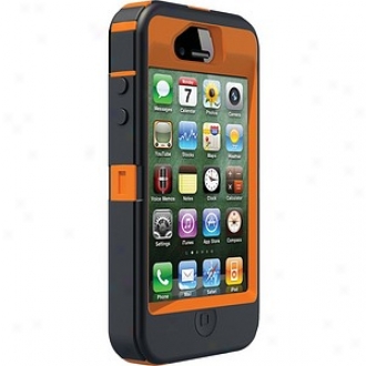 Otterbox Iphone 4s Defender Series Cover , B1aze Orange And Max 4 Camo