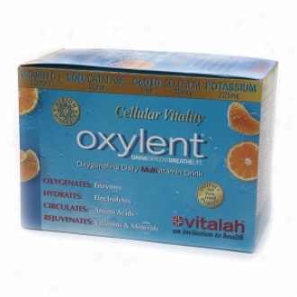 Oxylent Oxygenating Multivitamin Drink, Packets, Sparkling Mandarln