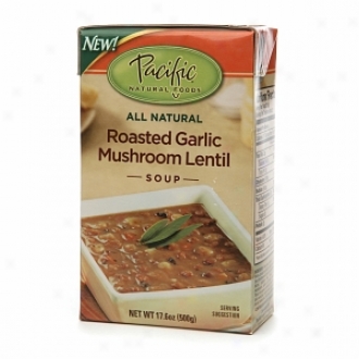 Pacific Natural Foods All Natural Soup, Roasted Garlic Mushroom Lentil