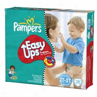 Pampers Easy Ups Boys Diapers, Jumbo Pack, 2t-3t (size 4), 26 Ea