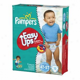 Pampers Easy Ups Boys Diapers, Jumbo Pack, 4t-5t (size 6), 19 Ea