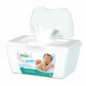 Pampers Sensitive Wipes, Pop-up Tub