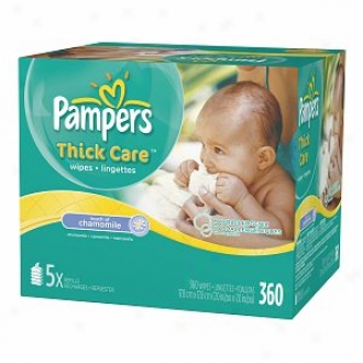 Pampers Thickcare Wipes,B ulk Pack, Touch Of Chamomile