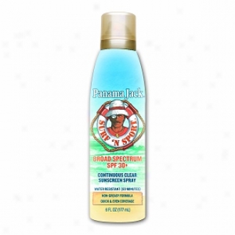 Panama Jack Surf 'n Sport, Continous Clear Spray Sunscreen, Spf 30