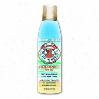 Panama Jack Surf 'n Sport, Continous Clear Sunscreen Spray, Spf 50