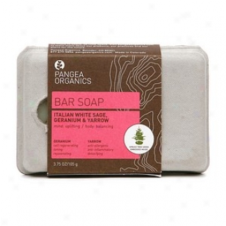 Pangea Organics Bar Soap, Italian White Wise, Geranium & Yarrow