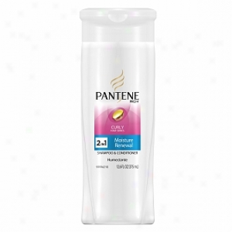 Pantene Pro-v Curly Hair Series Moisture Renswal 2-in-1 Shampoo & Conditioner