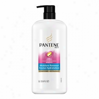 Pantene Pro-v Curly Hair Series Moisture Renewal Comditioner With Pump